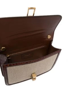 Saint Laurent debossed-logo shoulder bag