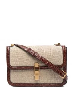 Saint Laurent debossed-logo shoulder bag