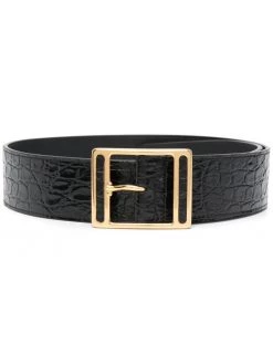 Saint Laurent croc-effect belt