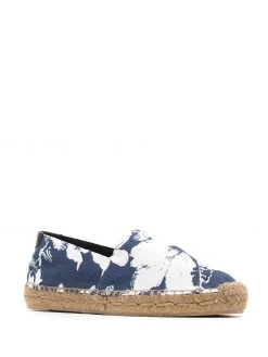Saint Laurent floral print espadrilles