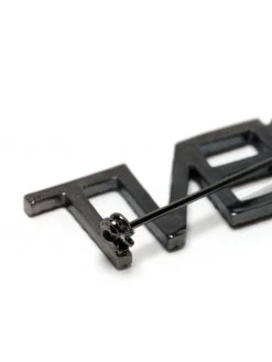 Saint Laurent gemstone logo brooch