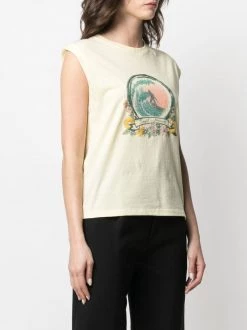 Saint Laurent surf print tank top