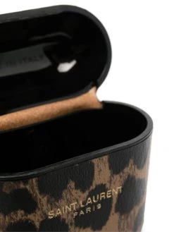 Saint Laurent leopard-print Airpods case