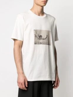Saint Laurent graphic-print cotton T-shirt