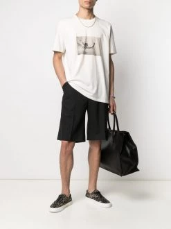 Saint Laurent graphic-print cotton T-shirt