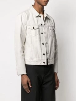 Saint Laurent fringed denim jacket