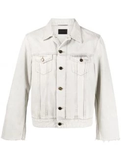 Saint Laurent fringed denim jacket