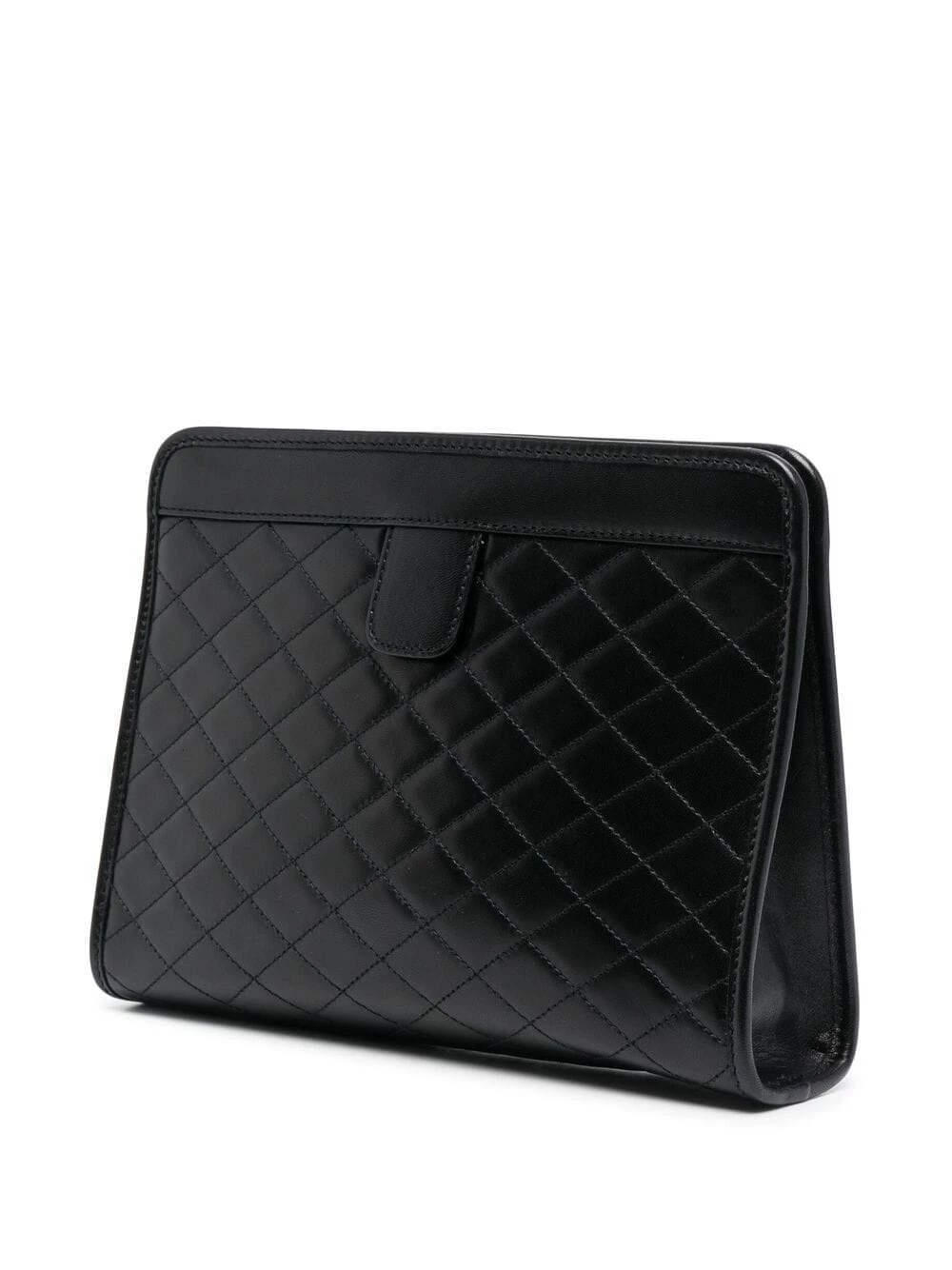 Saint Laurent Victoire quilted leather clutch
