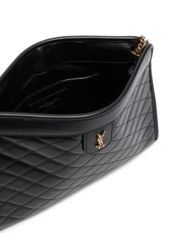 Saint Laurent Victoire quilted leather clutch