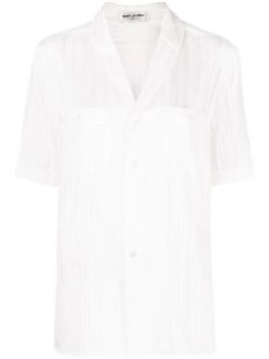 Saint Laurent V-neck short-sleeve shirt