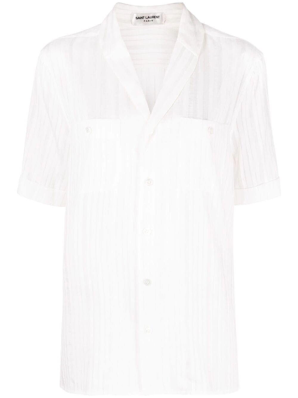 Saint Laurent V-neck short-sleeve shirt