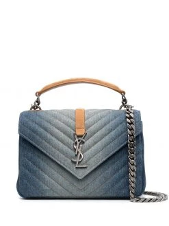 Saint Laurent medium College denim shoulder bag