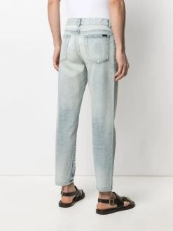 Saint Laurent distressed-finish denim jeans