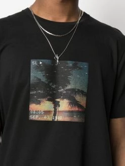 Saint Laurent VHS print short-sleeve T-shirt