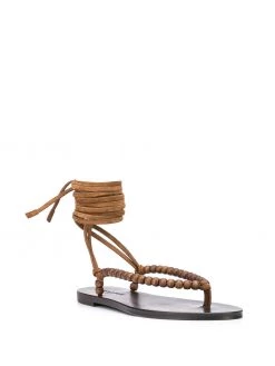 Saint Laurent beaded flat sandals