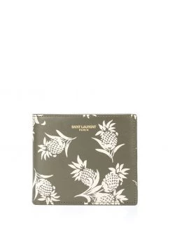Saint Laurent pineapple-print east/west wallet