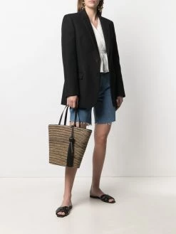 Saint Laurent Panier striped tote bag