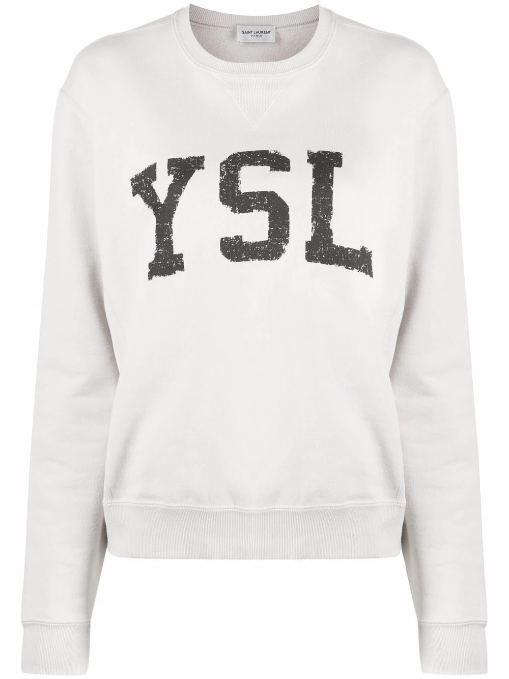 Saint Laurent logo-print cotton sweatshirt