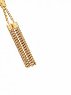 Saint Laurent double tassel necklace