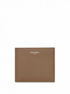 Saint Laurent East/West leather wallet
