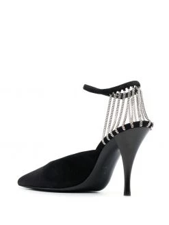 Saint Laurent crystal chain-trim pumps