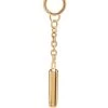 Saint Laurent engraved-logo whistle keyring