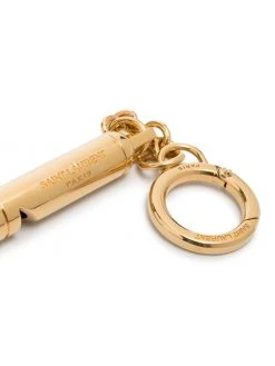 Saint Laurent engraved-logo whistle keyring
