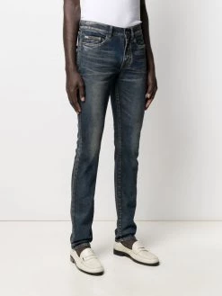 Saint Laurent logo-patch denim jeans