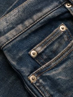 Saint Laurent logo-patch denim jeans