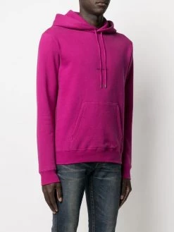 Saint Laurent logo-print oversized hoodie