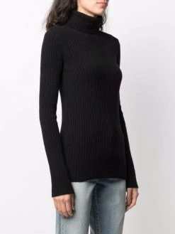 Saint Laurent ribbed-knit roll-neck jumper