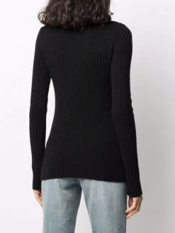 Saint Laurent ribbed-knit roll-neck jumper