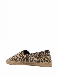 Saint Laurent abstract-pattern print espadrilles