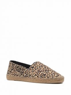 Saint Laurent abstract-pattern print espadrilles