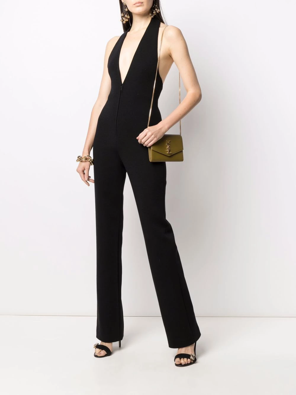 Saint Laurent logo-plaque mini bag