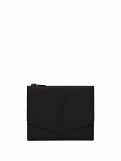 Saint Laurent YSL embroidered wallet