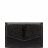 Saint Laurent textured-leather clutch