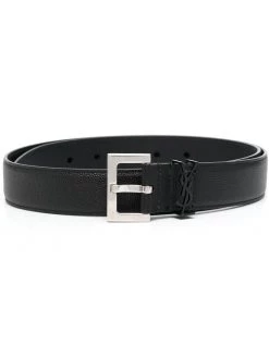 Saint Laurent logo-plaque belt