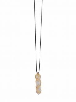 Saint Laurent rock crystal necklace