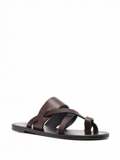 Saint Laurent Culver leather slides