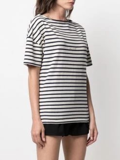 Saint Laurent horizontal-stripe short-sleeve T-shirt