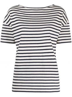 Saint Laurent horizontal-stripe short-sleeve T-shirt