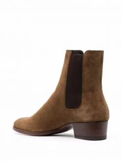 Saint Laurent Wyatt 40mm suede Chelsea boots
