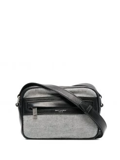 Saint Laurent logo-embossed crossbody bag