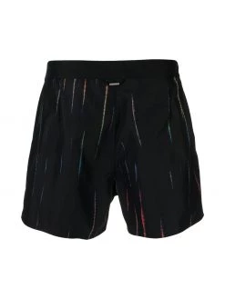 Saint Laurent stripe print swim shorts