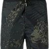 Saint Laurent Leopard Nocturne printed swim shorts