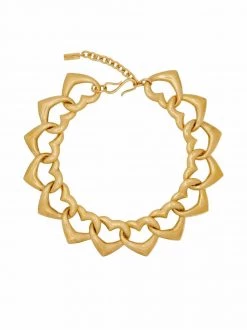 Saint Laurent interlocking heart choker
