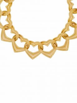 Saint Laurent interlocking heart choker