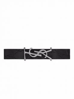 Saint Laurent monogram plaque bracelet