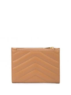 Saint Laurent Monogram logo plaque wallet